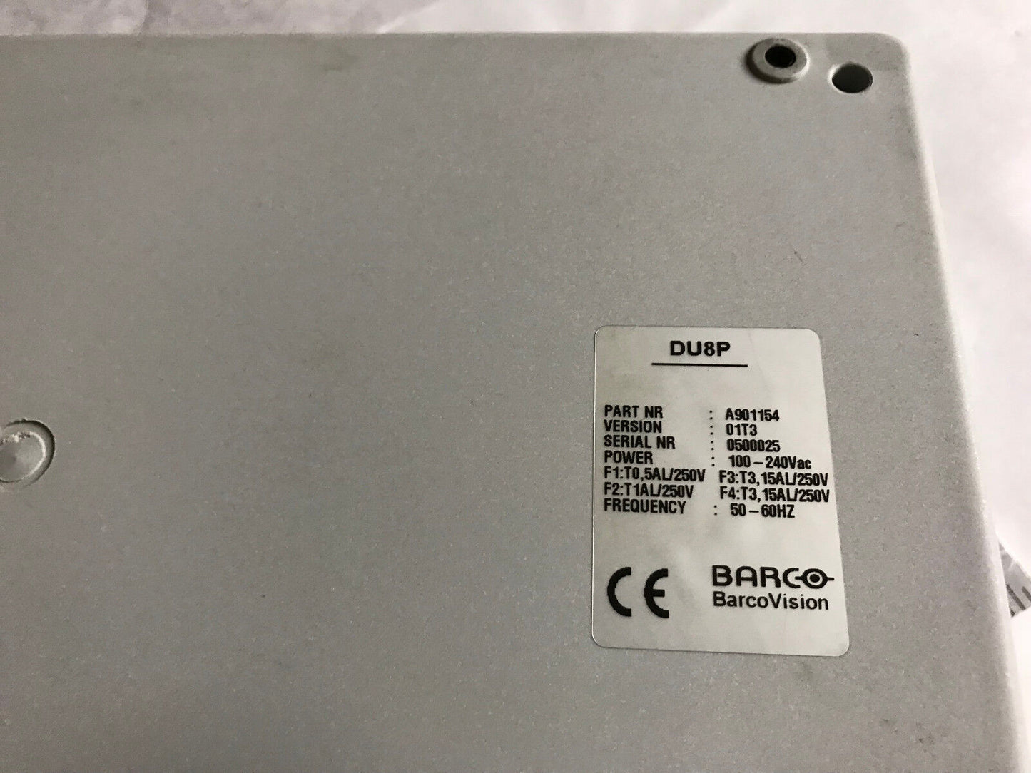 Barco A901154,Barco Du8p 100-240V Data Collection Terminal Operator Panel,An