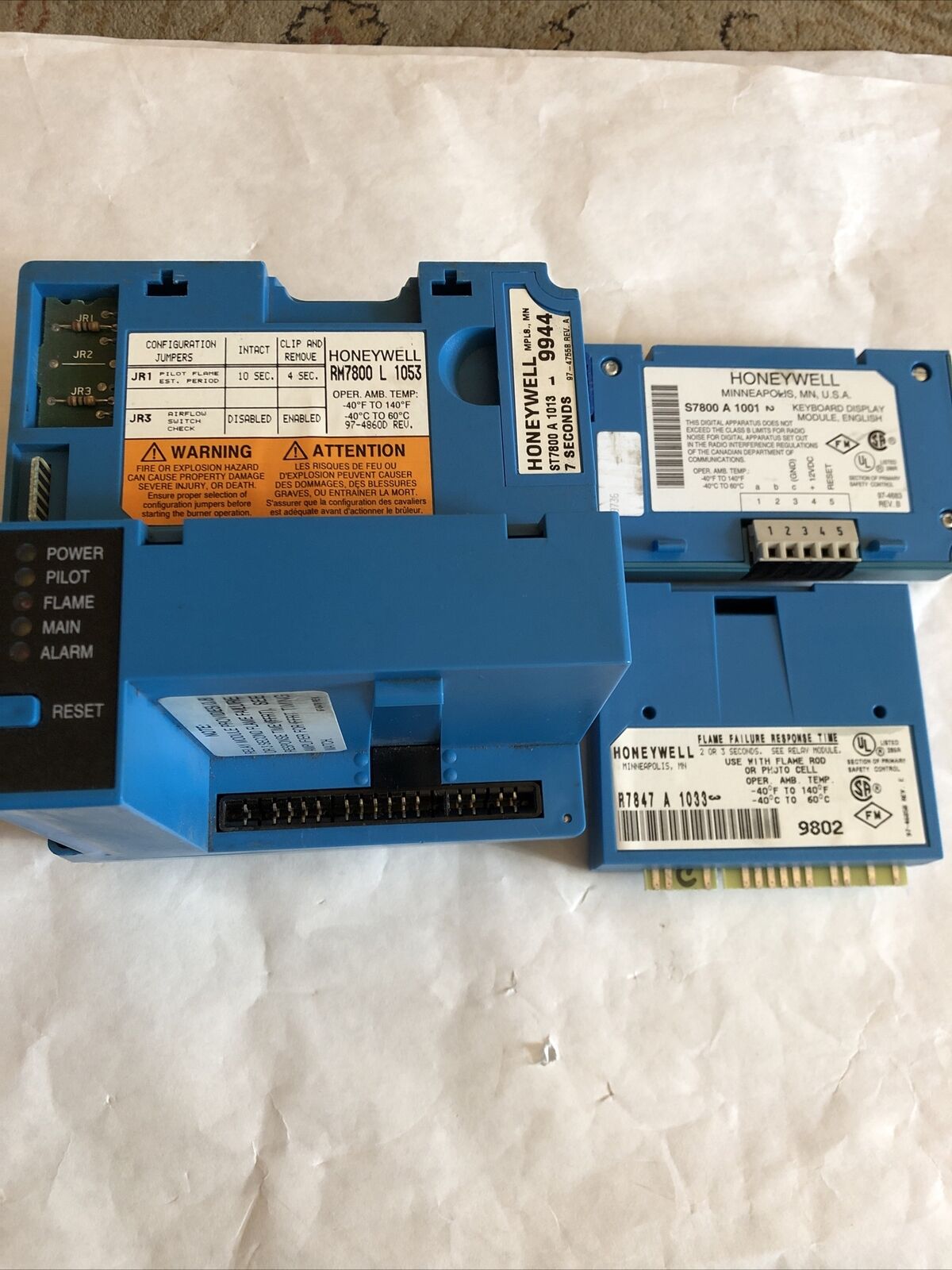 New 1 Set Honeywell Rm7800l1053,S7800a1001,R7847 A 1033,S7800a1013,Es