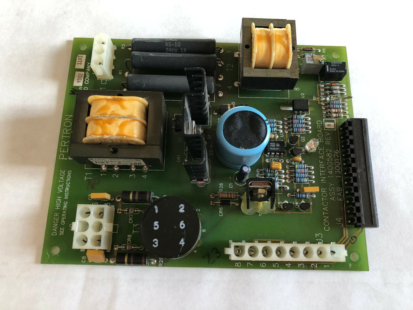 Pertron 1400582 Contactor Interface Firing Board,Fab 130176 A/W 1500118,Dk,Dd