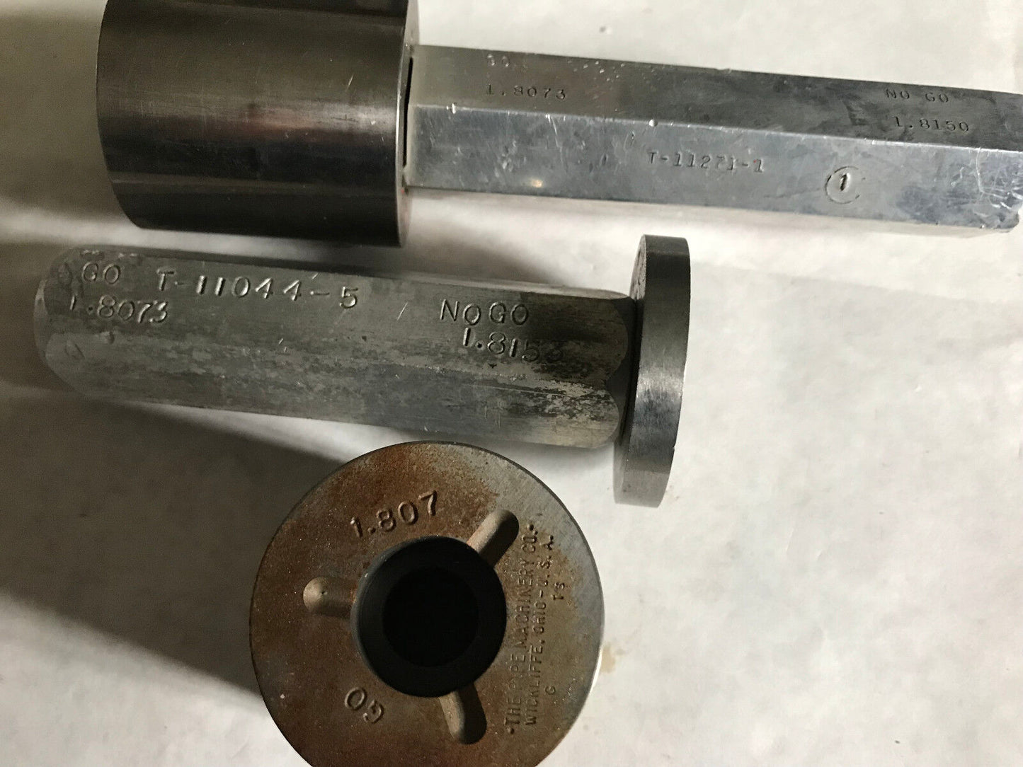 Lot 3 Pipe Machinery Go No Go Plug Gage Nogo 1.8153 1.8073 1.807,Aa