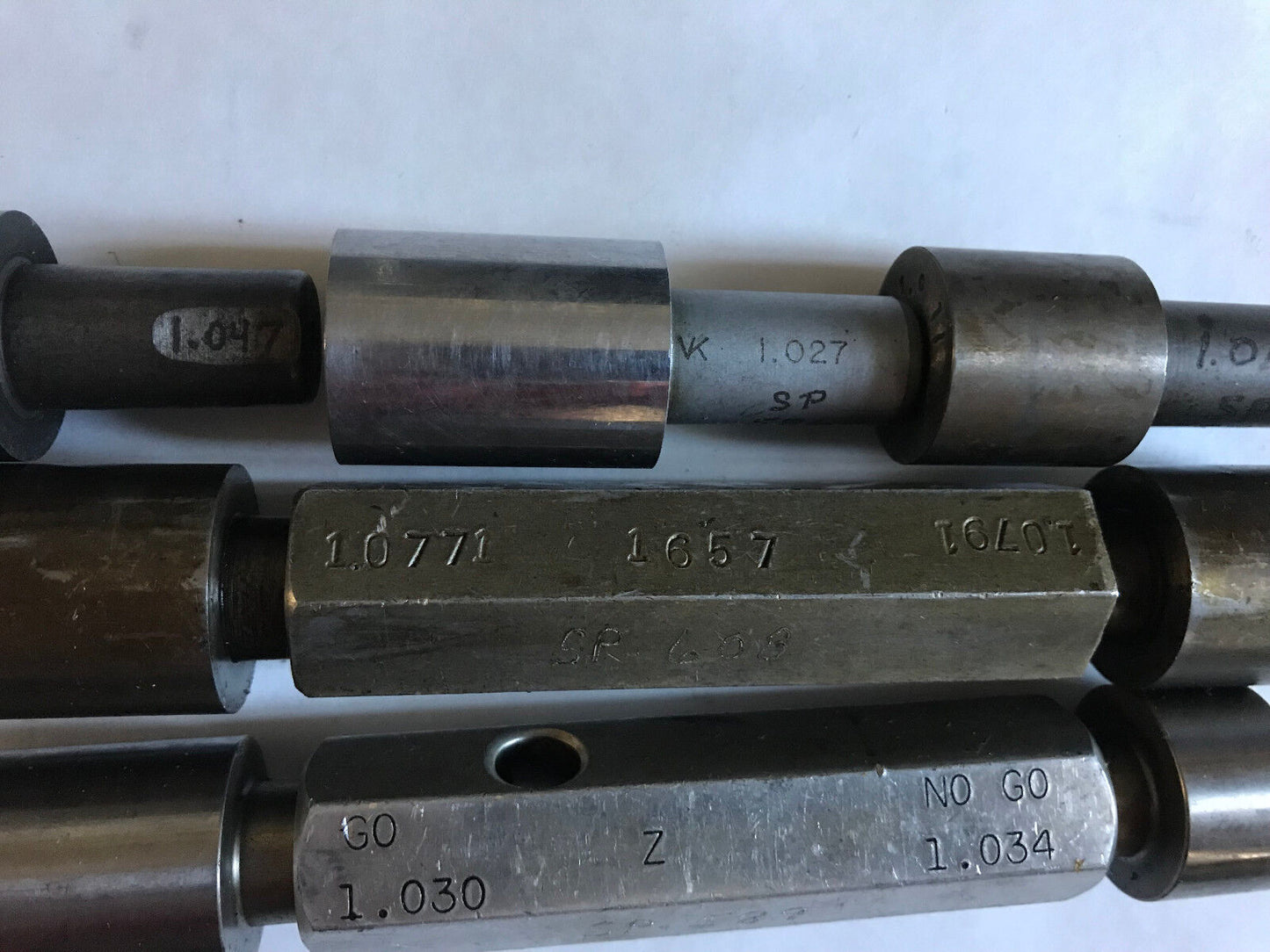 Lot The Pipe Machinery Go No Go Plug Gage 1.030,1.034,1.0771,1.0791,1.047,Sh