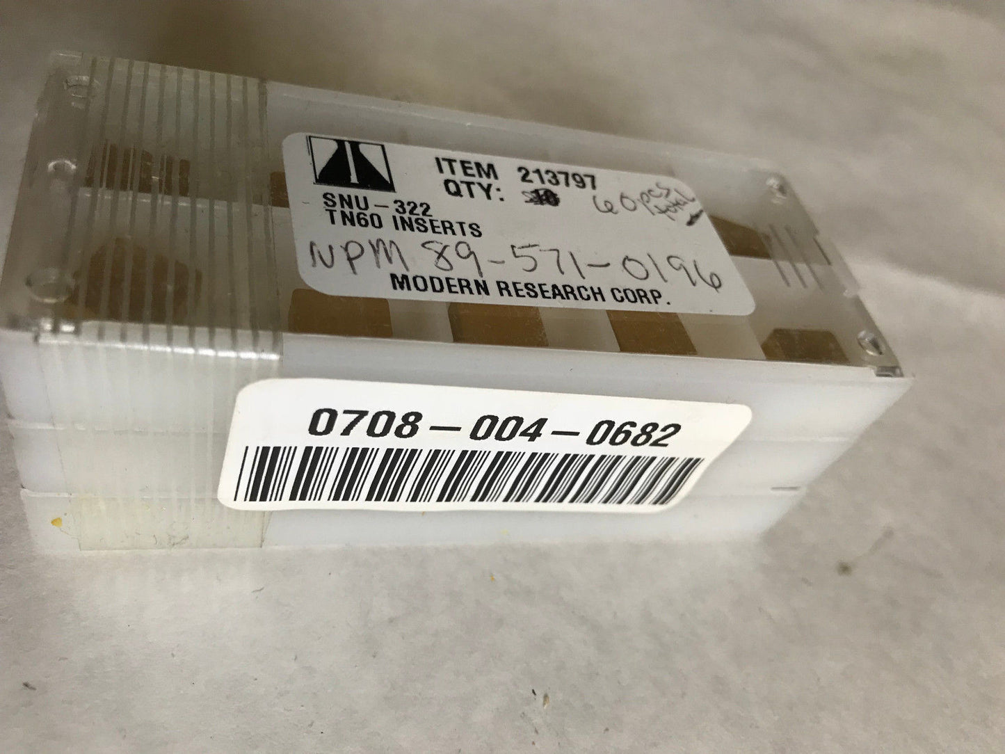 New Lot 30 Modern Research Snu-322 Carbide Inserts,Tin 213797  Tn60 ,Sa
