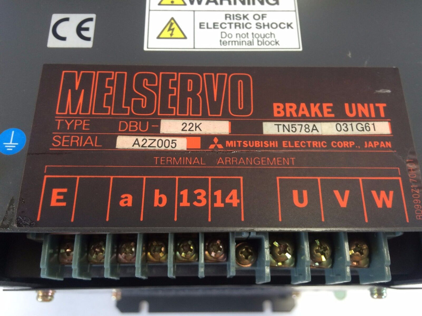New Mitsubishi Dbu-22K Melservo Dynamic Brake Unit, 22 Kw,Cx,Fl