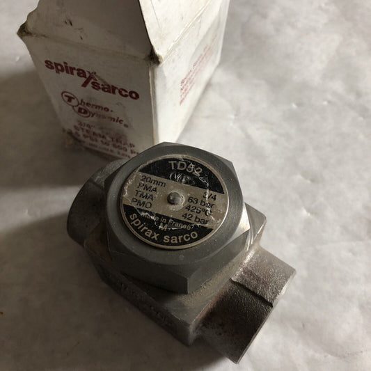New 3/4" Spirax Sarco Td52,M Thermo-Dynamic Steam Trap Live Steam,Bl