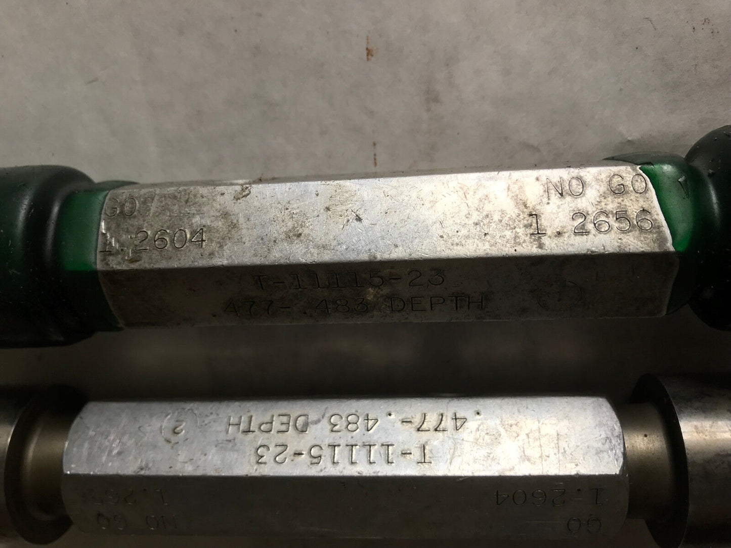 Lot 2 The Pipe Machinery Inspection Gage Go No Go Plug Gauge 1.2604 1.2656,Et
