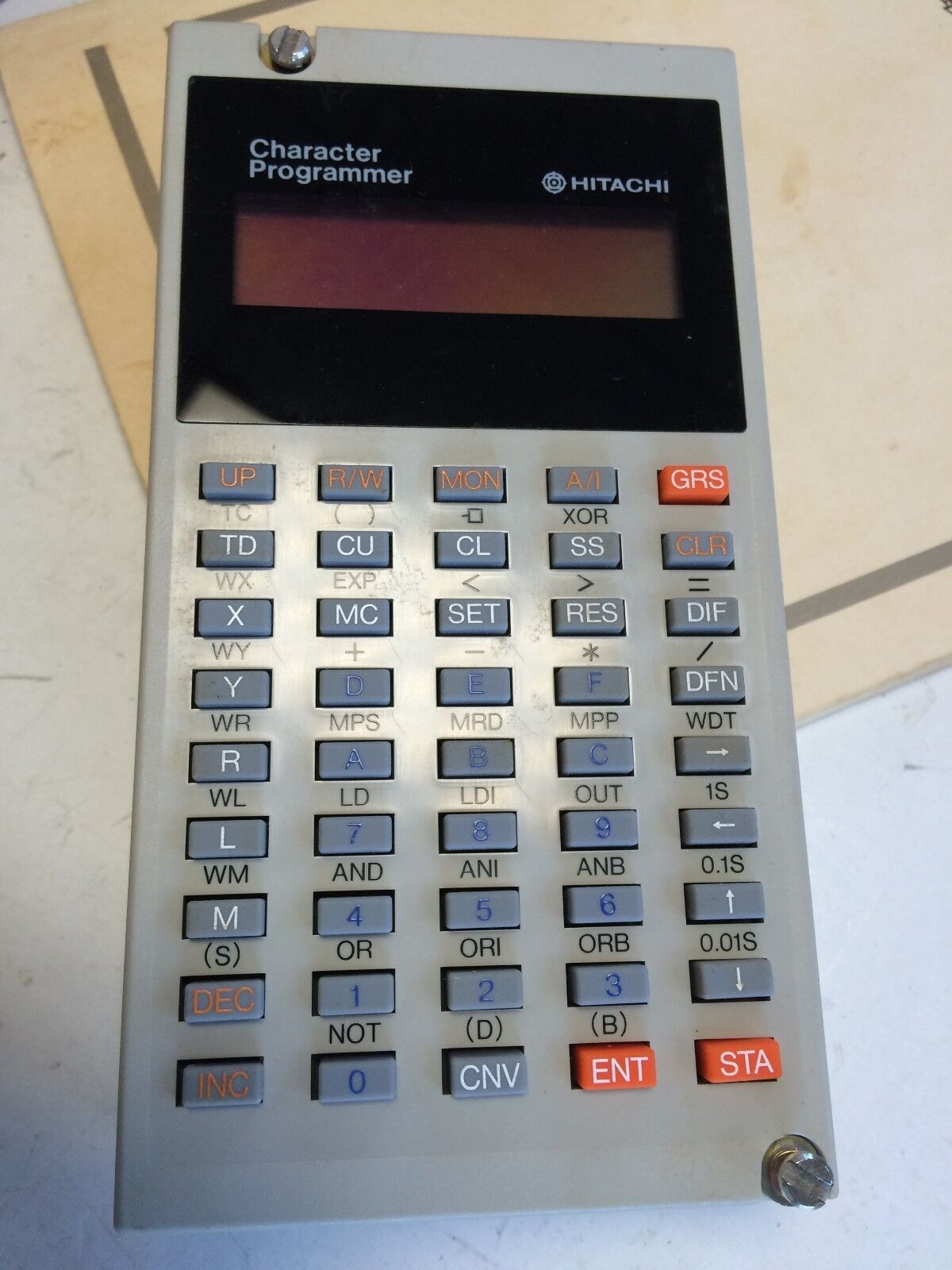 Hitachi Character Programmer,Character Lcd,1693-301 Audio,Pgm-Chh 25Aec,Bw,Cn