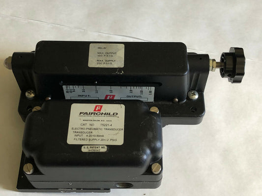 New Fairchild T5221-4 Electric Pneumatic Transducer W/Ratio Relay Relay,Az
