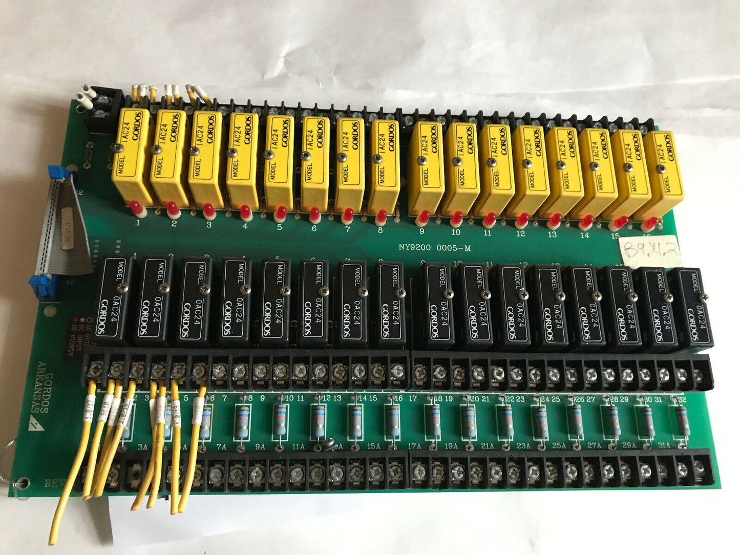 Gordos Ny9200 0005-M Relay Board,Gordos Arkansas Ny9200 0005-M,Iac24,Oac24,Sn