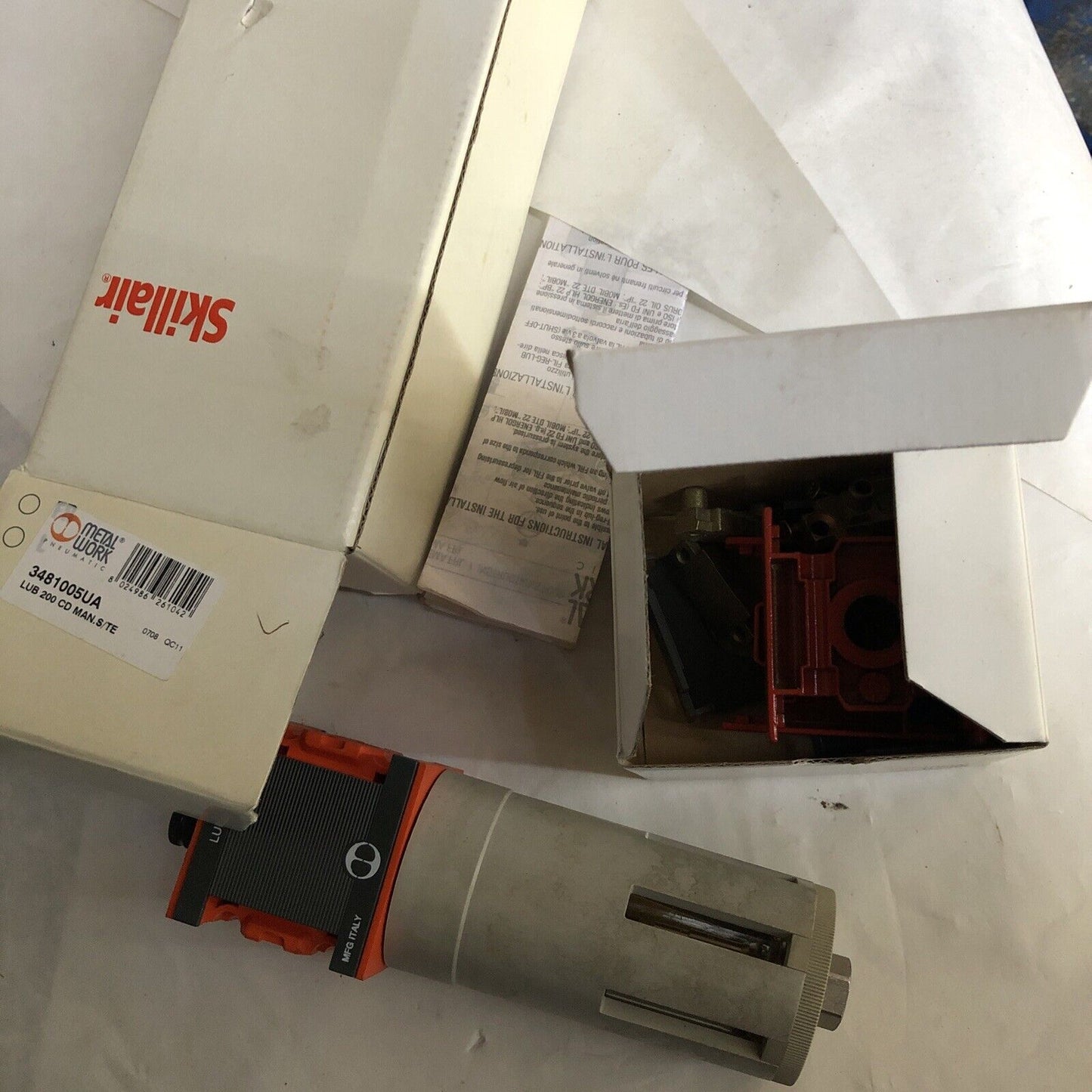 Metal Work 3481005Ua Pneumatic Lubricator Lub 200 & 1/2" Npt 9330801U Kit,Dg