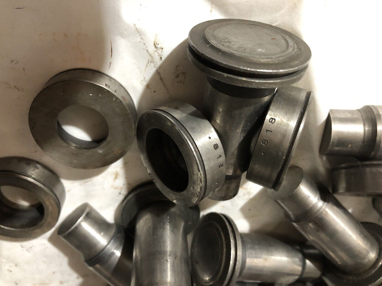 Lot 10 Sets Strippit Round .8125,.818 Punch Die, 0.8125" 13 Punches,10 Dies,To