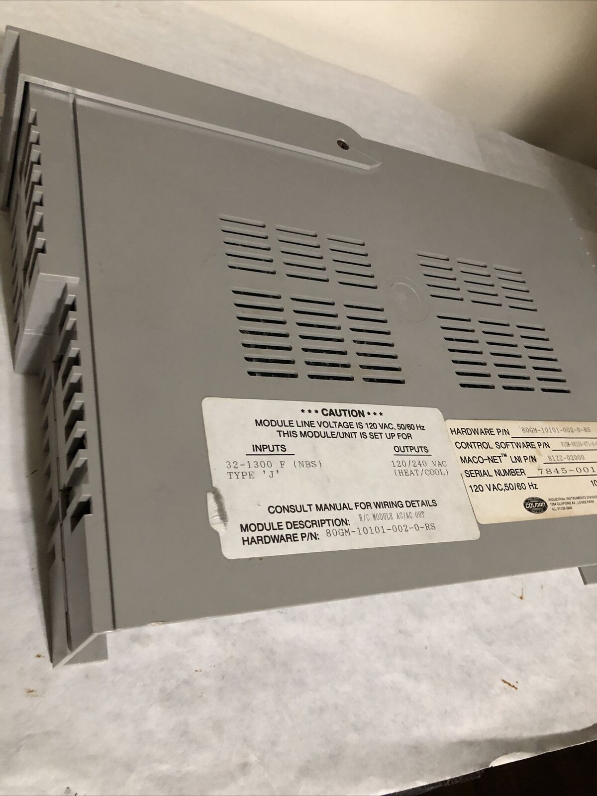 Davis-Standard 8801,80Gm-10101-002-0-Rs,81Zz-02000,Barber Colman Temperature,Bq