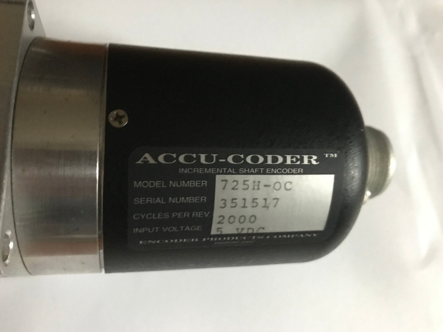 Accu Coder 725H-Oc 725H-0C,5 Vdc Incremental Shaft Encoder,Accu-Coder 725Hoc,Su