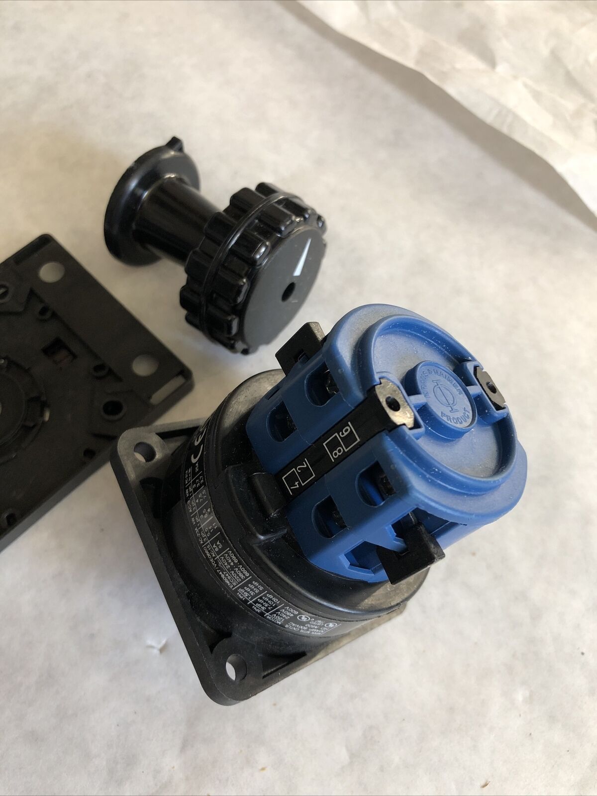 New Kraus & Naimer Ca20b-A004-621 Kn1 Rotary Switch Ca20b,A004, L26900/001,Bk,Eb