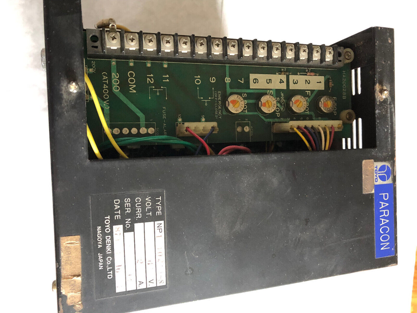 Toyo Np1-4025F-S,Ha20028b,265V,25A Drive Controller,Fg