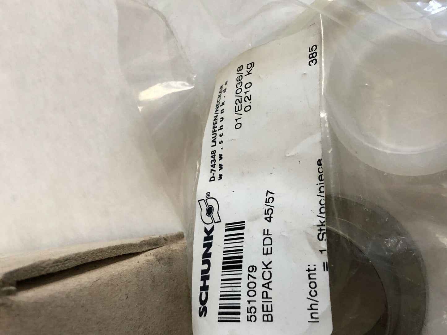 New Schunk Edf-45,354505,Edf,354 505, Electrical Rotary Feed-Through For Sru,Em