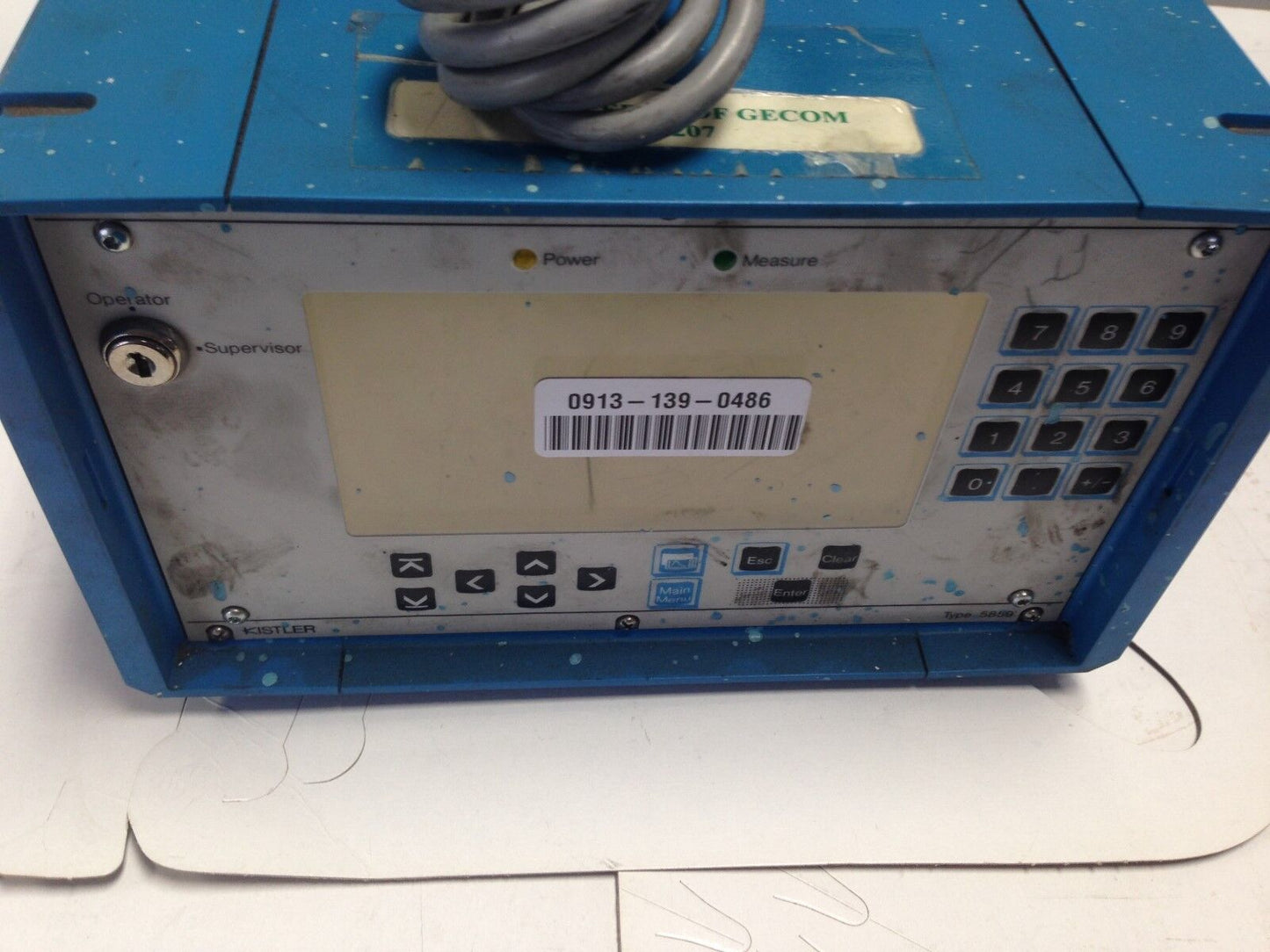 Kistler 5859A1 Control Monitor, Como Ii-S 90-264 V W/ 9232A,Db