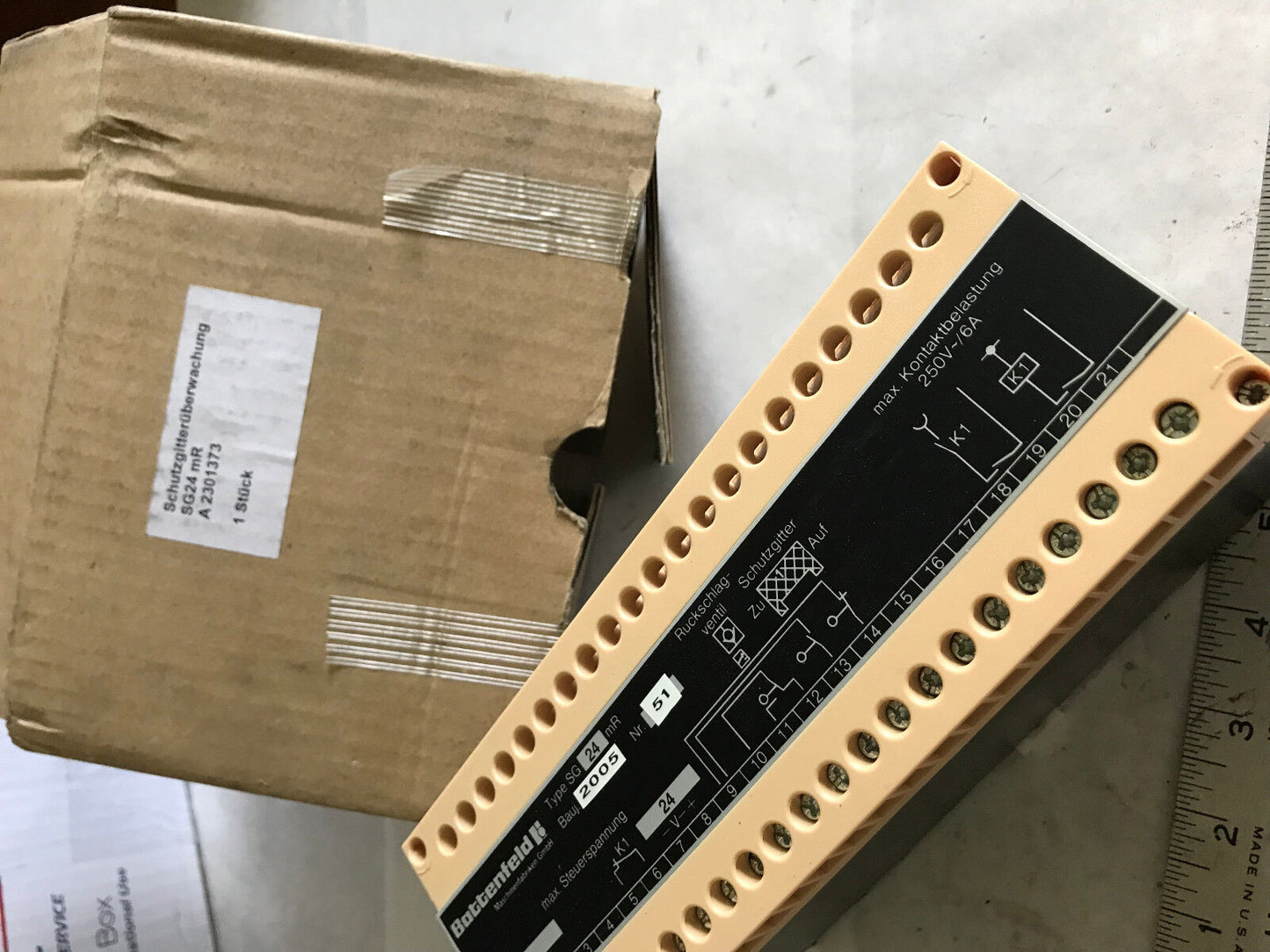 New Battenfeld Sg24 Gate Safety Relay Module Type Sg24mr A2301373,Ep