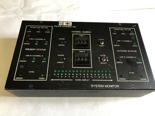 Control Junctions Inc System Monitor System Line Monitor 120Vac,Cj Inc.,Cl