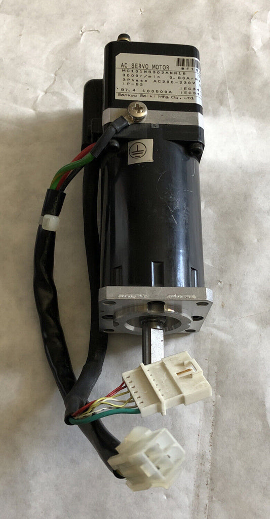New Sankyo Seiki Mc101ns302ann1b Ac Servo Motor,3Ph,Mc101ns302ann18,3000 Rpm,Ed