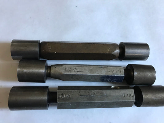 Lot The Pipe Machinery Go No Go Plug Gage 1.139,1.134,1.170,1.180,1.204,1.202,Sh