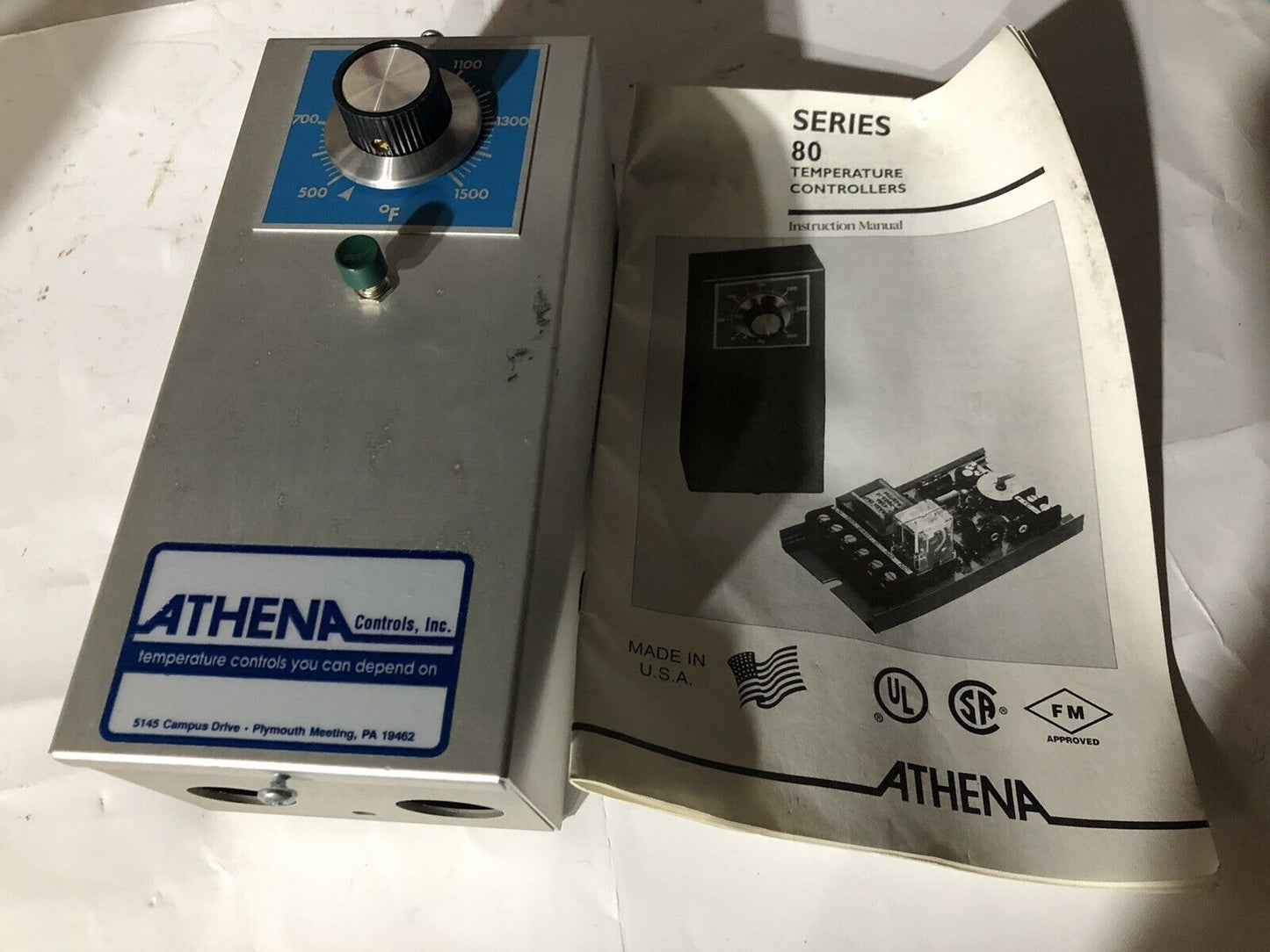 New Athena 86L-B-114-149 Process Temperature Controller,1 Ph,120/240 Vac,80,To