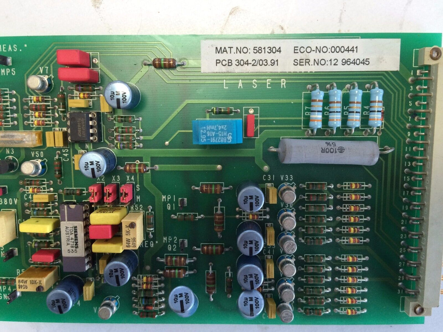 Rofin-Sinar 304-2/03.91,Rofin 581304,000441,Sinar 304-2L/03.91 580304 Board,An