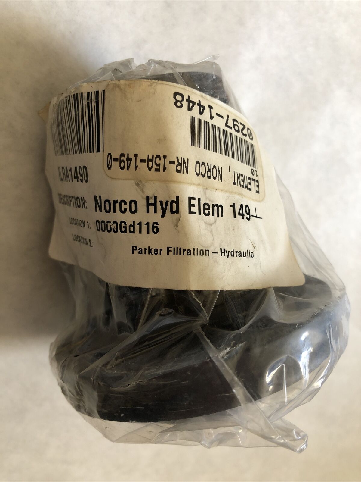 Norco Products Il-R-A-149-0 Parker Norco Nr-15A-1490,Hydraulic Filter Element,Fj