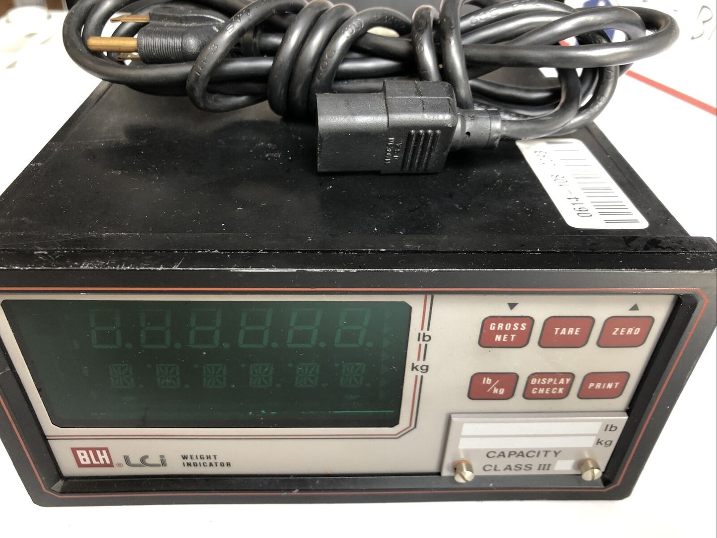 Blh Electronics 01-Ae Lci Weight Indicator Readout 08M013400000 10Vdc,Fc