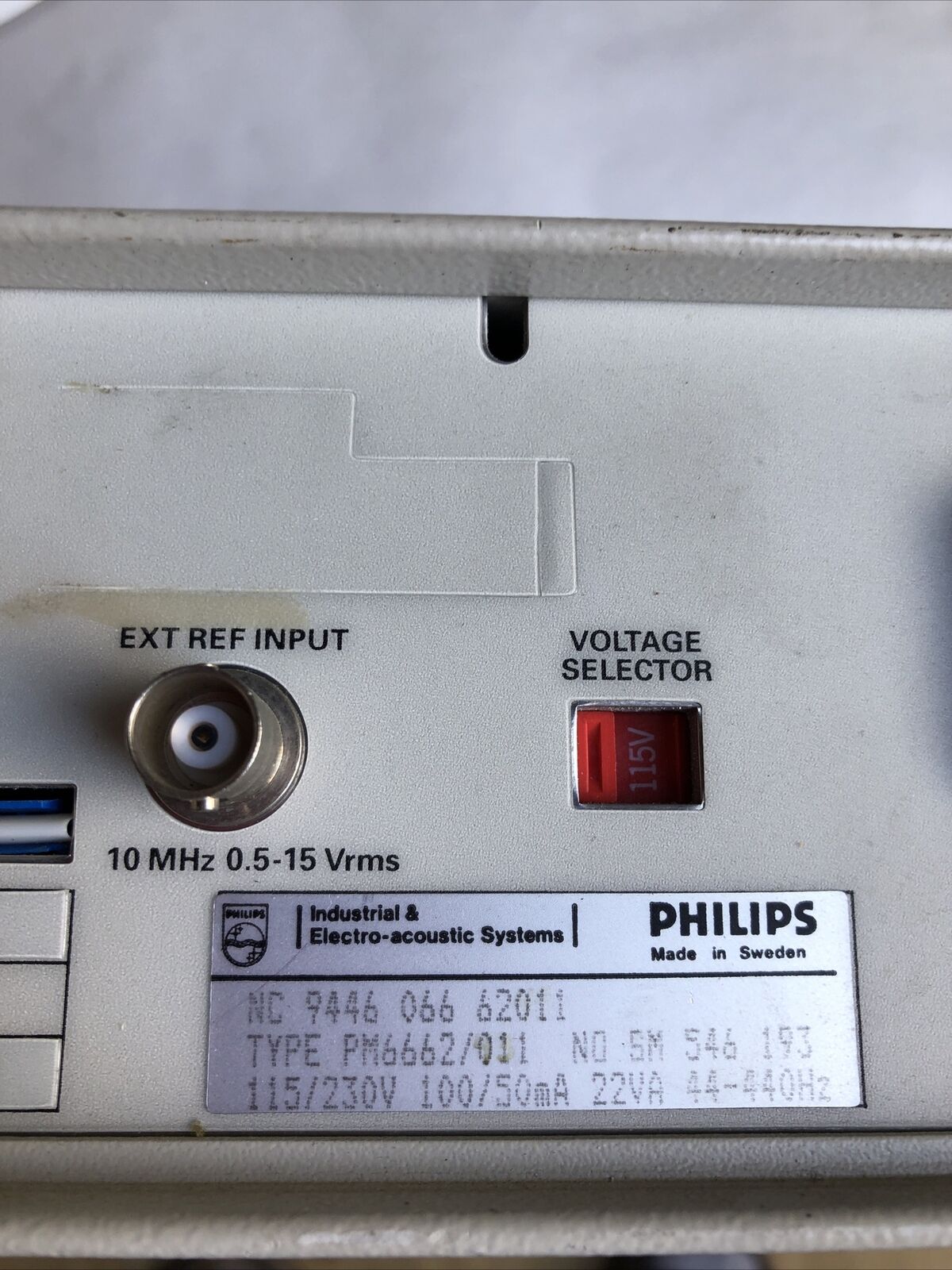 Philips Pm6662/011,Pm6662 Frequency Counter,120 Mhz/1.3 Ghz,Nc 9446 066 62011,Fe