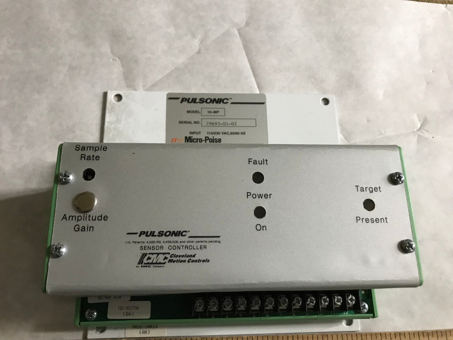 New Itw Pulsonic 10-Mp Sensor Controller Micro-Poise Cmc Pulsonic 10-Mp,Eo