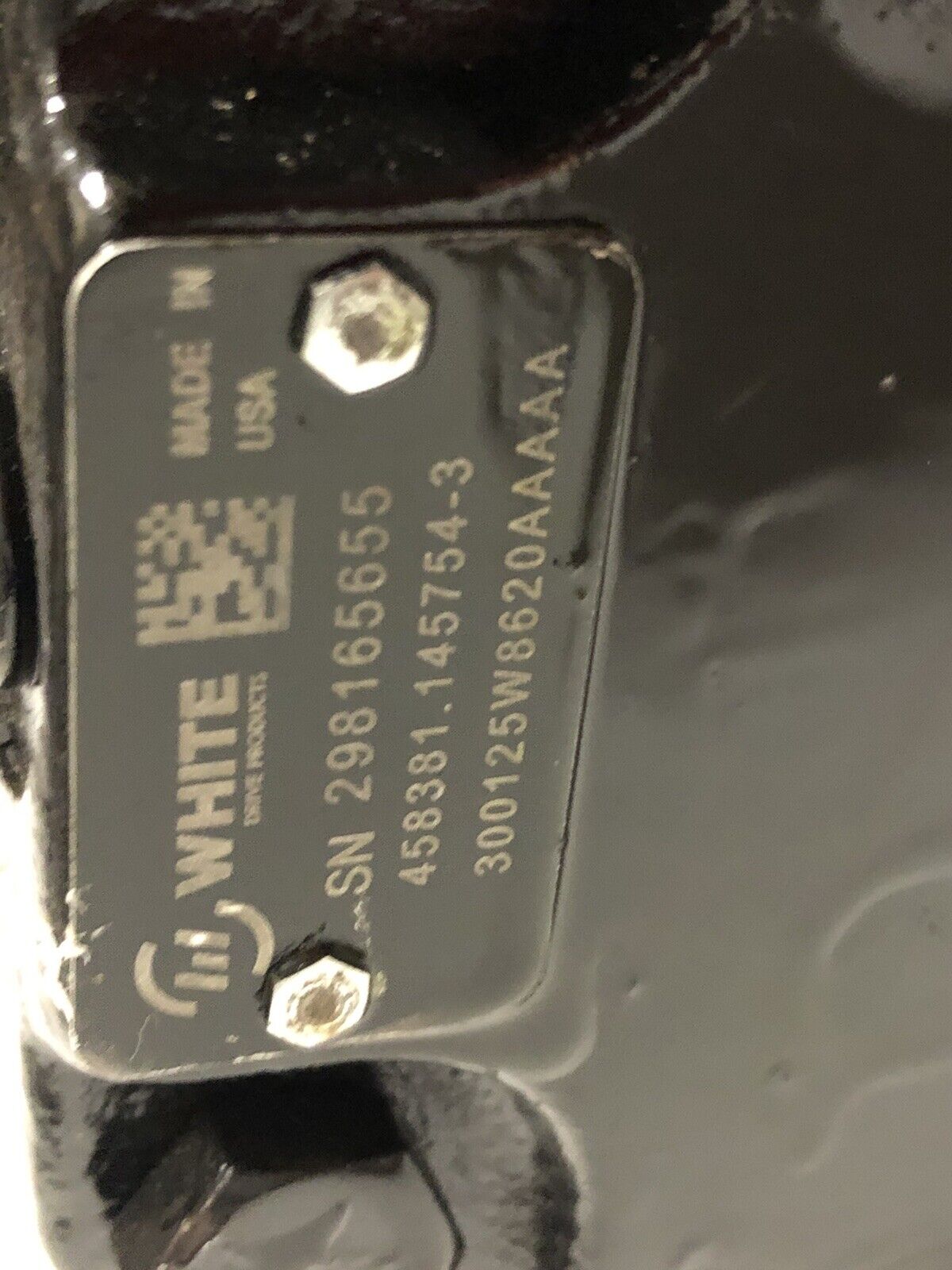 White Drive 300125W8620aaaaa,White  458381. 145754-3 Hydraulic Motor,4357133,Ez