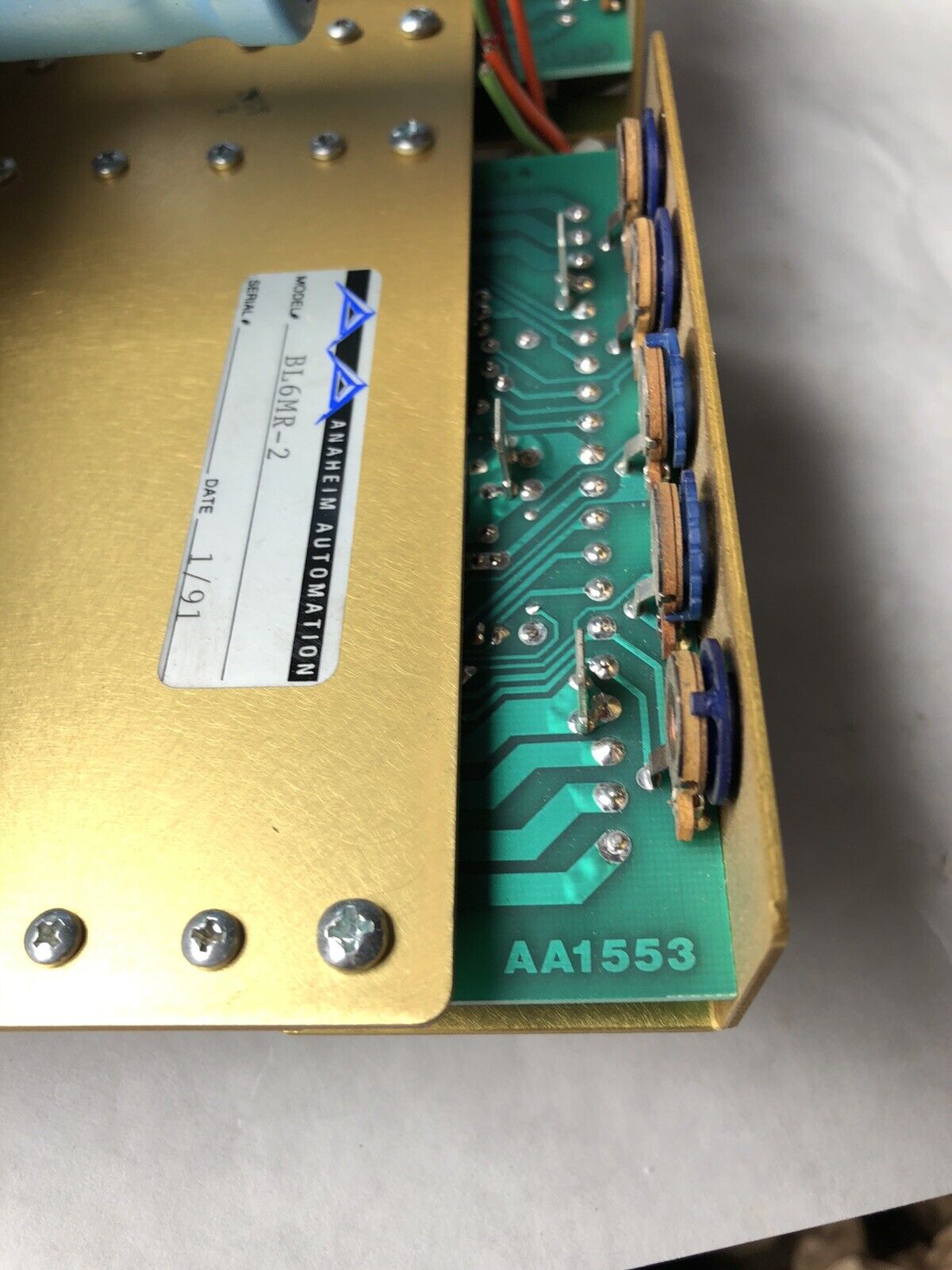 Anaheim Automation Bl6mr-2 Control Board,Aa1553  Assembly,Dh