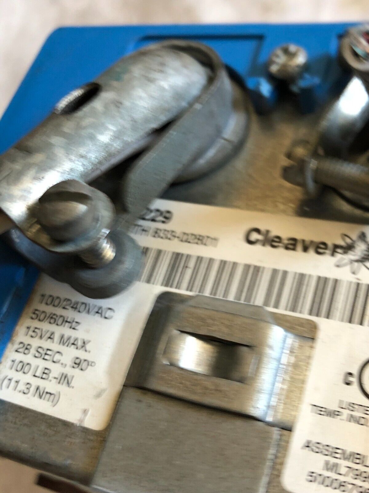 Cleaver Brooks 945-00229 Direct Coupled Rotary Actuator Same As Ml7999a2001,Am