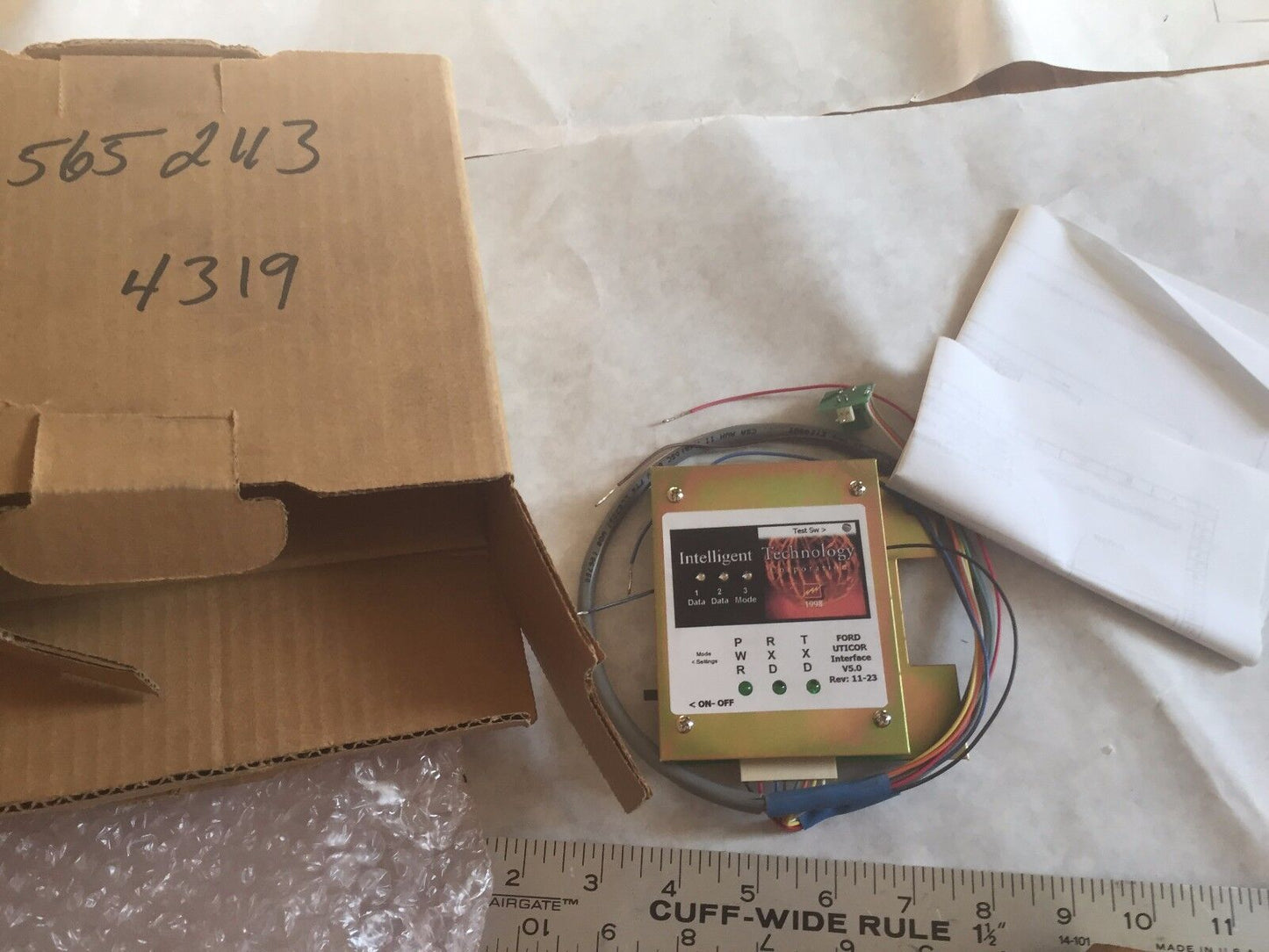 New Intelligent Tech,Ford Uticor Interface,Bc-Disint-Unit V5.0 Rev 11-23 Pmd,Ea