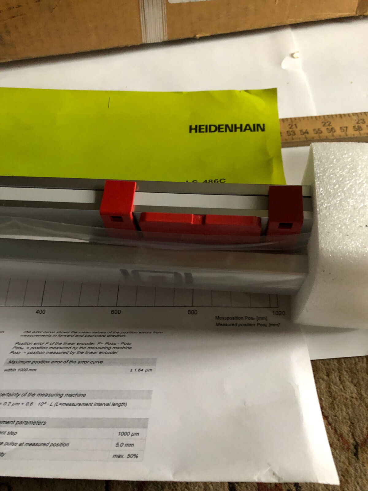 New Heidenhain Ls 486C 329993-28 Guide Railing,Ls486c,R341704509,R181050070,Ba
