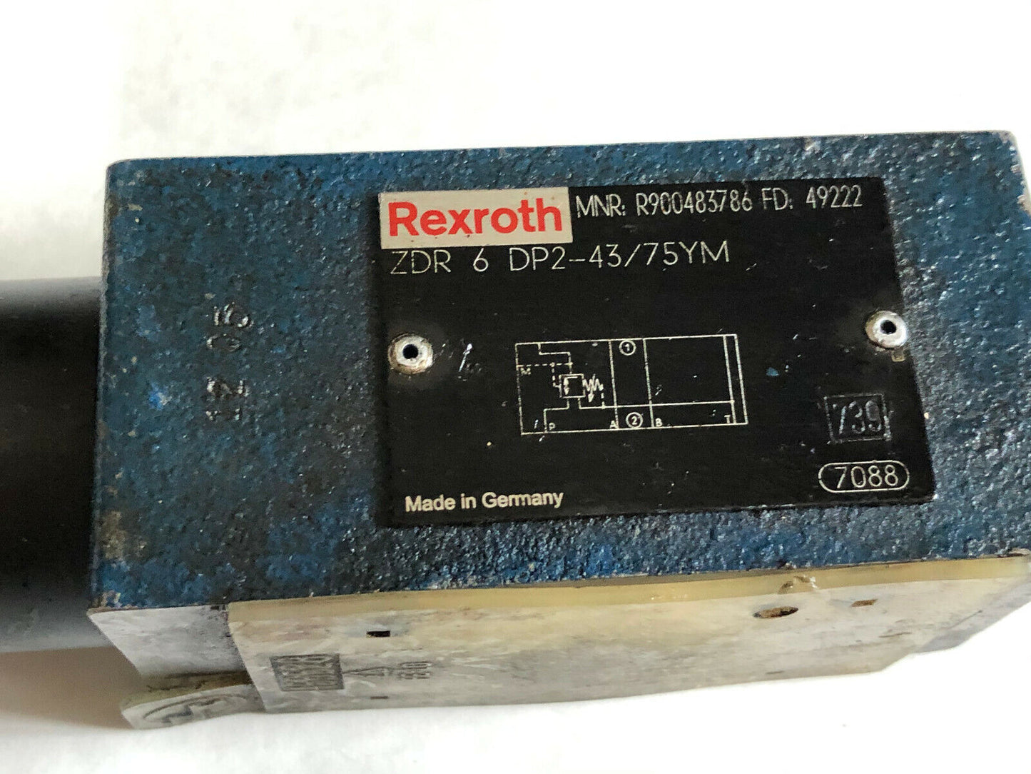 New Rexroth Zdr 6 Dp2-43/75Ym,A205-276, 00483786 Hydraulic Valve,Fm,Ar