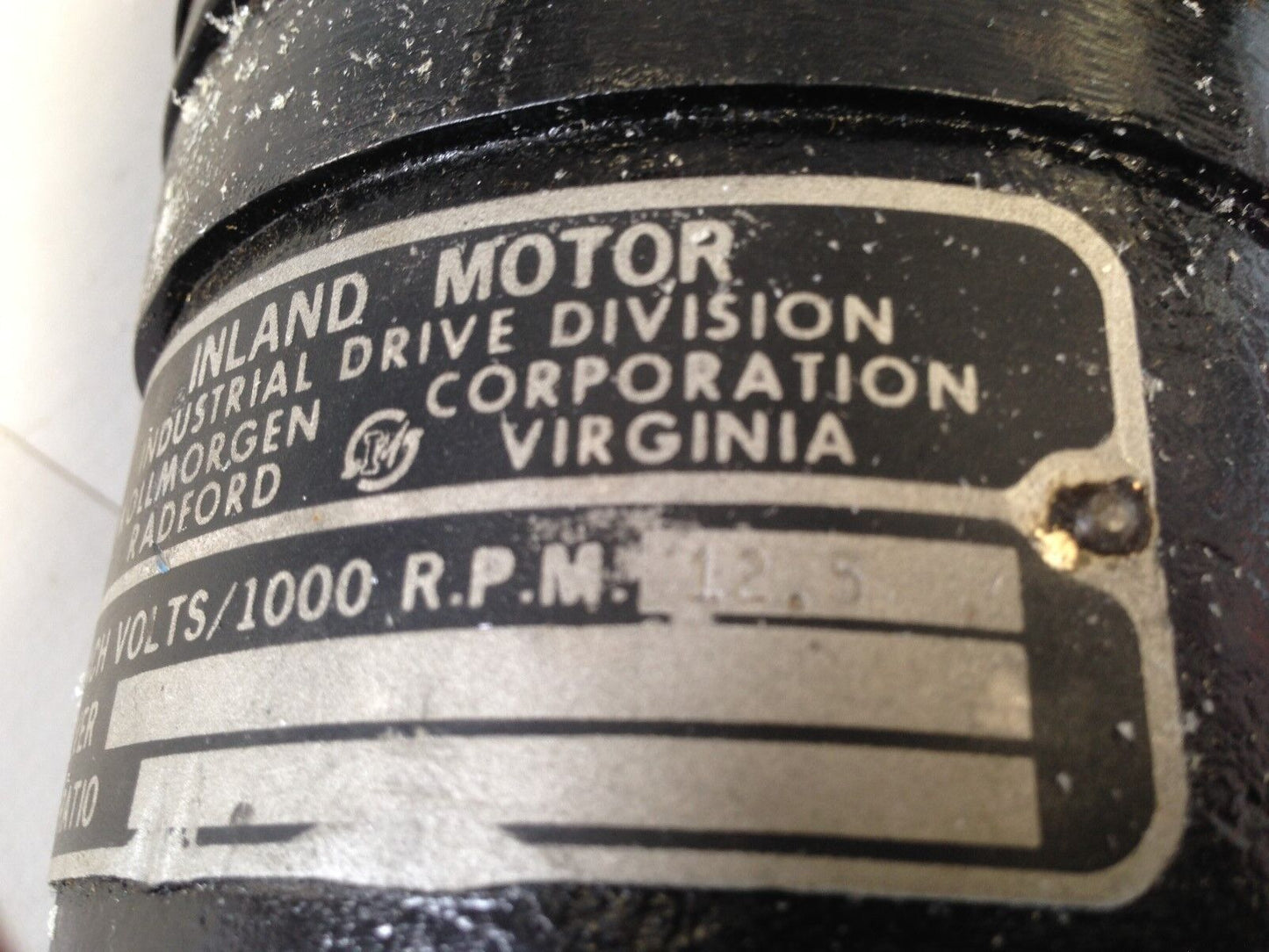 Kollmorgen Brake,Inland Ttb-2950-3333-A Dc Servo Motor,5000 Rpm,115V Brake,Fj
