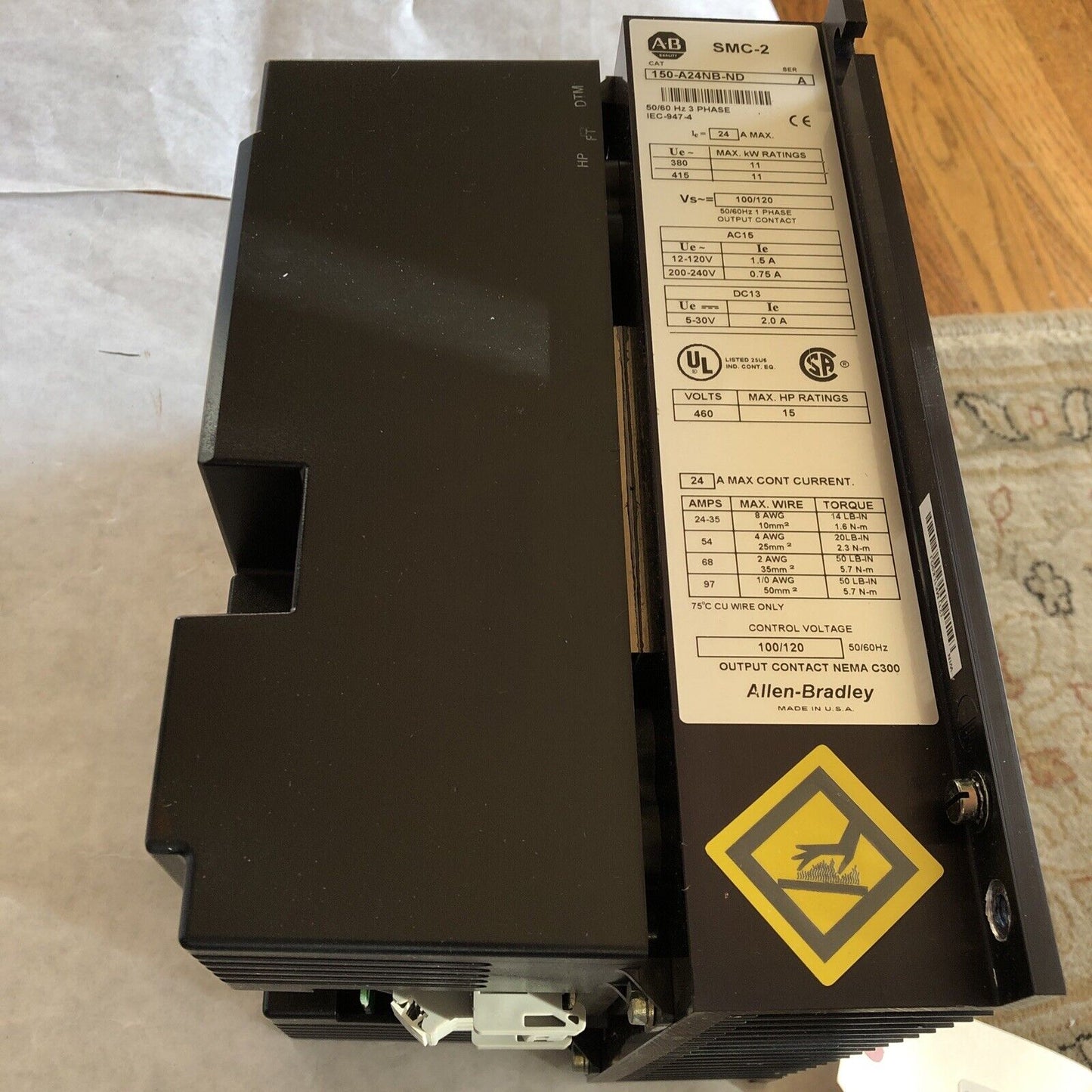 New Allen Bradley 150-A24nb-Nd A,Smc-2 Motor Controller,150A24nbnd,150 A24nb,Ea