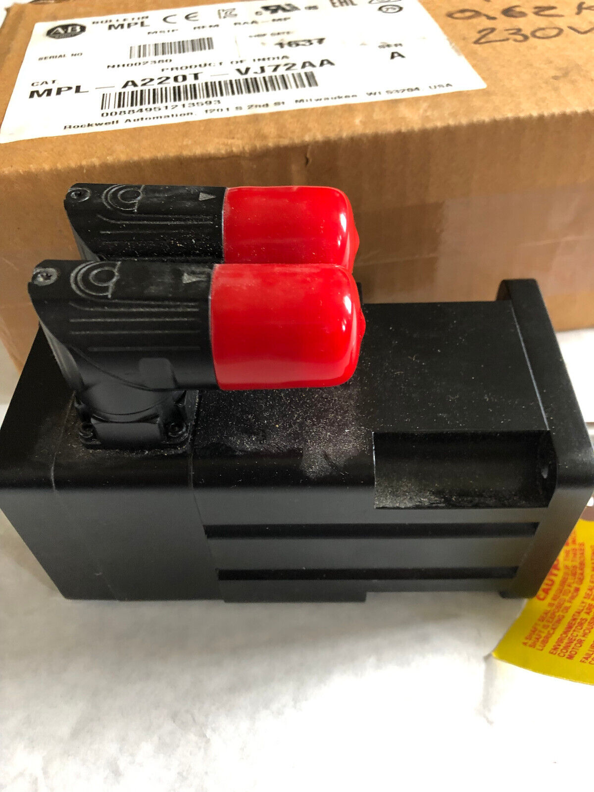 New Allen Bradley Mpl-A220t-Vj72aa Kinetix Servo Motor,Mpla220tvj72aa,Ay