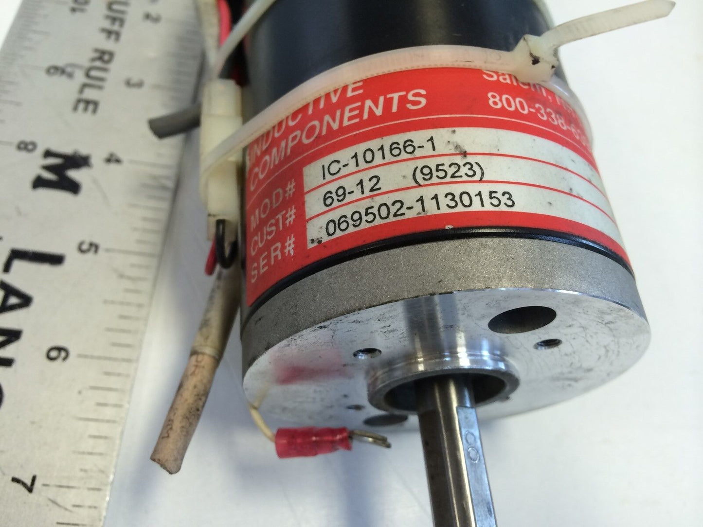 Inductive Components Ic-10166-1 Induction Motor,3/8" Shaft Dia,69-12,Bb