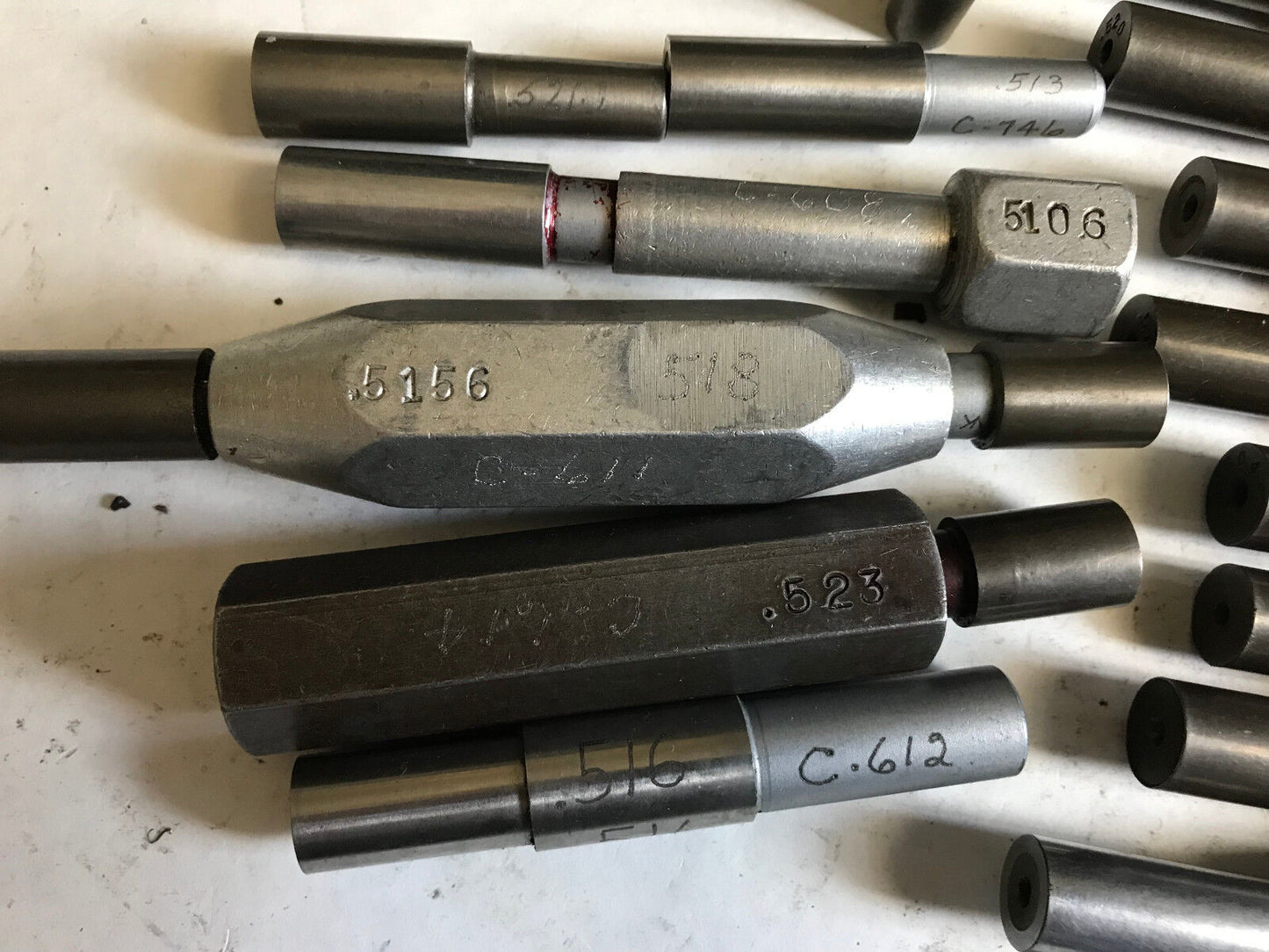 Lot 17 The Pipe Machinery Go No Go Plug Gage,.509,.525,.5204,.515,.528,.5345,Et