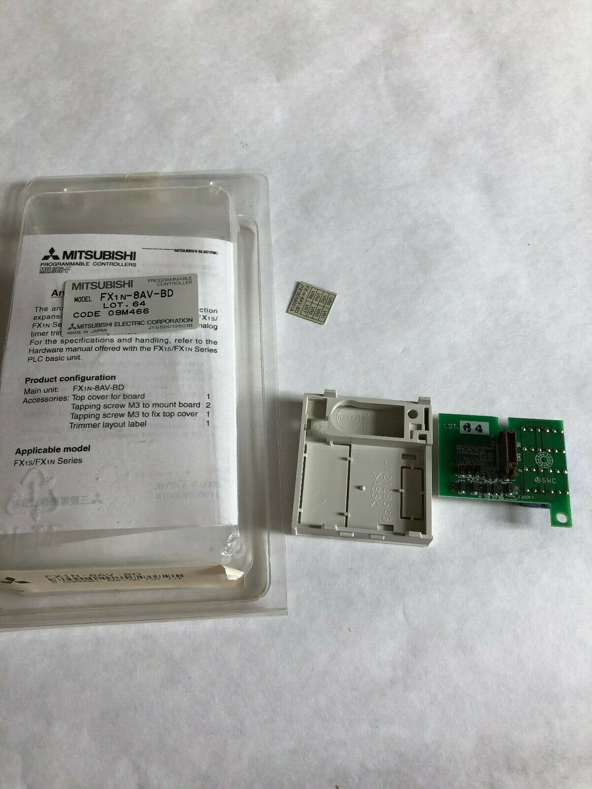 New Mitsubishi Fx1n-8Av-Bd,Melsec Jy331ca7302b,Ss