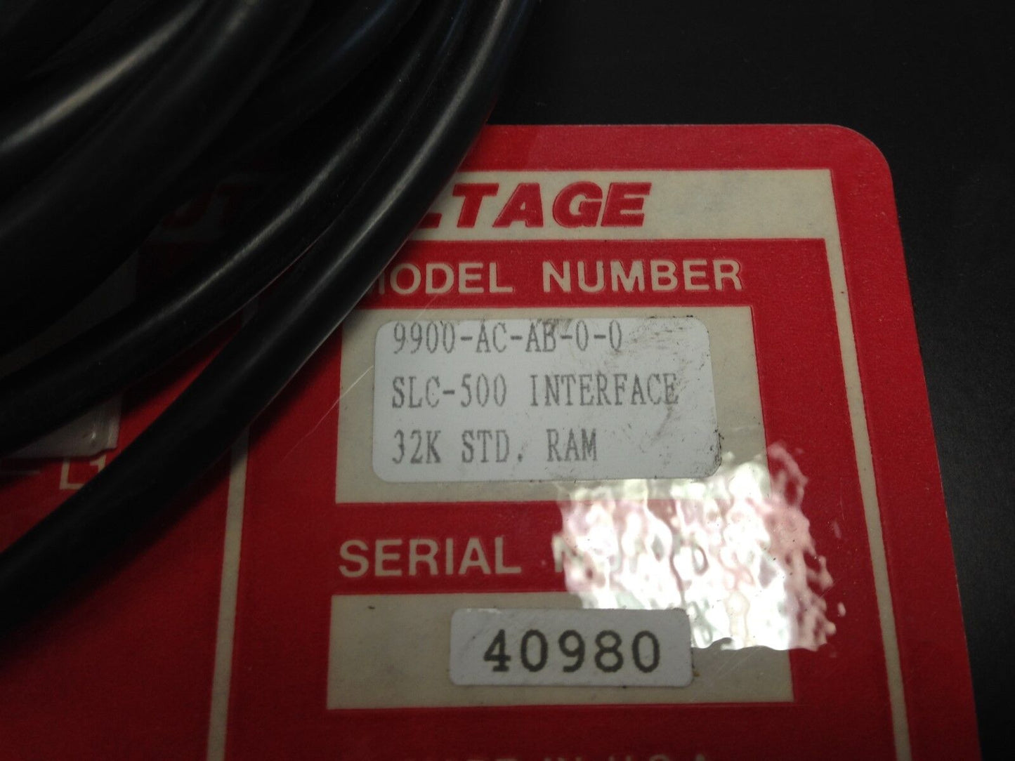 Quartech 9900-Ac-Ab-0-0 Slc-500 32K Operator Interface Panel,Ey