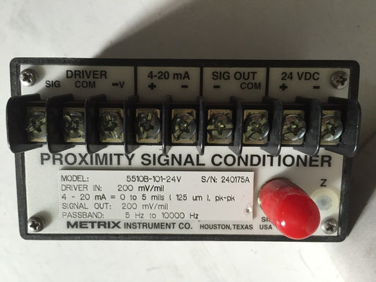 New Metrix 5510B-101-24V Proximity Sensor Signal Conditioner, 55108-101-24V,Eb