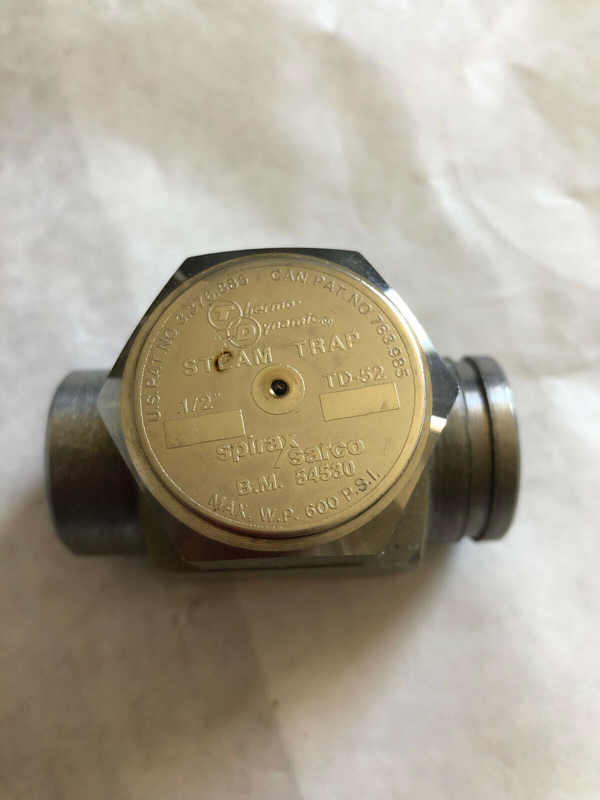 New 1/2" Spirax Sarco Td52 Steam Trap,Bm 54530 Thermo-Dynamic Steam Trap,Eo
