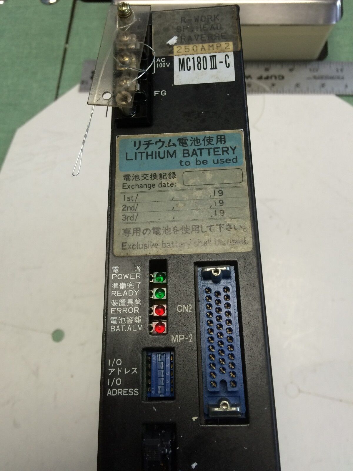Toyoda Mc180iii-C Cnc Servo Controller Ac 100V, R-Work 250Amp2,Ch