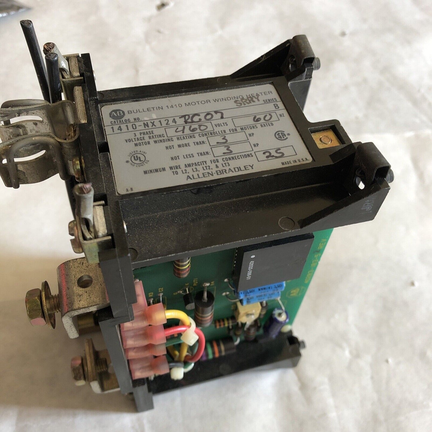 Allen Bradley 1410-Nx124 Rc07,40283-185-52 Heater Motor Winding 480V,Ec