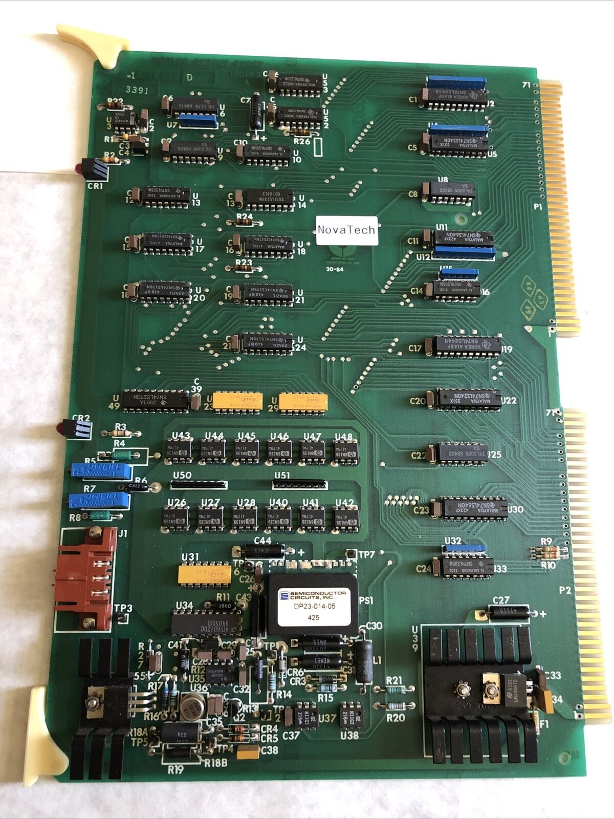 Novatech A16451,16018-3,A16451 D Pc Board Analog Output Board,Bm