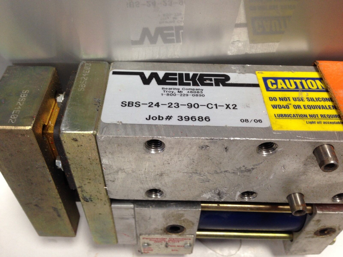 Welker Sbs-24-23-90-C1-X2,Sbs24e02,Pneumatic Cylinder,Spm00-0040,40Mm,25Mm,Dh