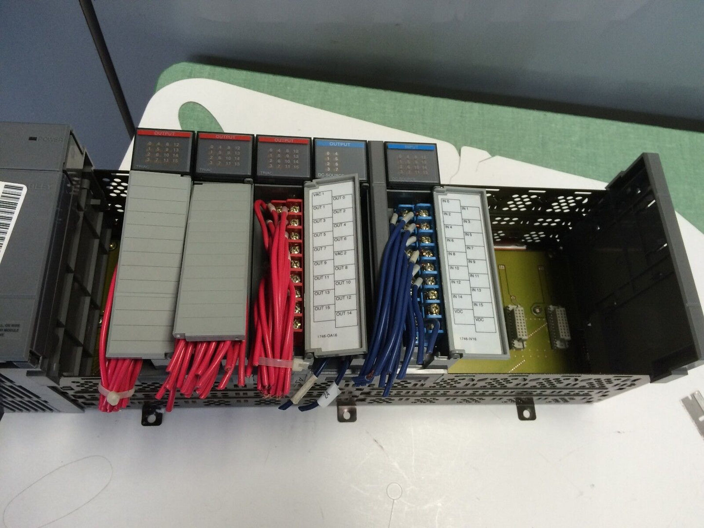Allen Bradley Slc 500 Plc Rack,1746-A10,1746-Ob8,1746-Iv16,1746-Oa16,Bf